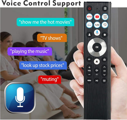 Replacement Voice remote control ERF6B80HL for Hisense Google TV.