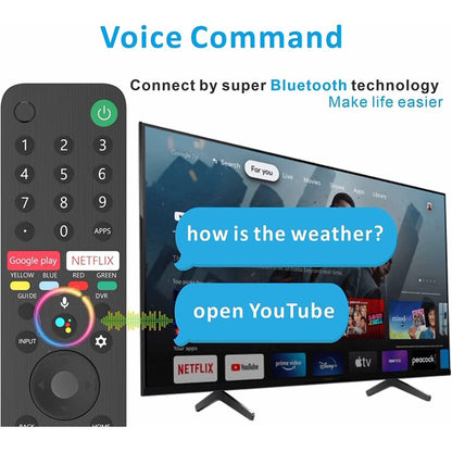 RMF-TX500U Replacement Voice Remote for Sony TV/Sony Smart TV Remote/Universal for Sony LCD LED TV and Bravia XR 4/8K HDR Array LED TV with Smart Google TV w/one Year Warranty