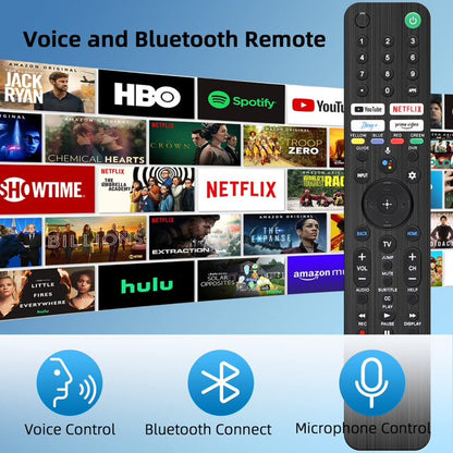 Replacement Voice Remote Control RMF-TX520U for Sony TV, Replacement for Sony Bravia OLED LED 4K 8K UHD Smart Google TV, with YouTube, Netflix, Disney+, Prime Video Buttons