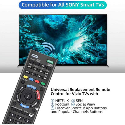 Replacement Universal Remote for Sony TV Sony 4K Ultra HD Smart LED HDTV Smart Bravia TVs with Netflix Buttons(SN-14+AL)