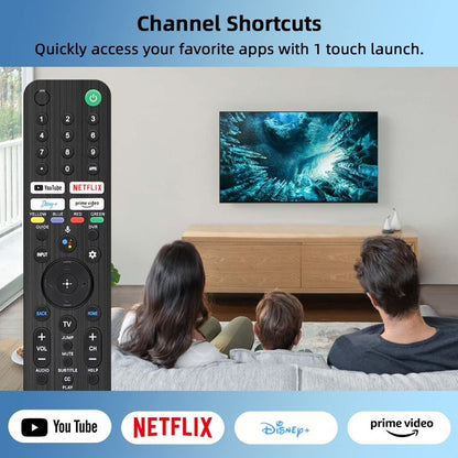 Replacement Voice Remote Control RMF-TX520U for Sony TV, Replacement for Sony Bravia OLED LED 4K 8K UHD Smart Google TV, with YouTube, Netflix, Disney+, Prime Video Buttons