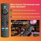Replacement Voice Remote for Insignia/Toshiba/Hisense/AMZ/TCL/Pioneer Fire Smart TVs, Compatible with AMZ 1/2/3/4 Gen Streaming Device 1-Year
