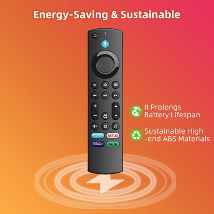 Replacement Voice Remote for Insignia/Toshiba/Hisense/AMZ/TCL/Pioneer Fire Smart TVs, Compatible with AMZ 1/2/3/4 Gen Streaming Device 1-Year