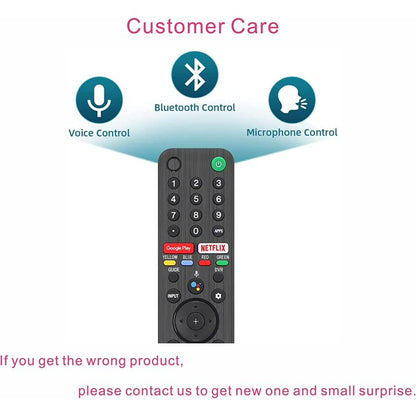 RMF-TX500U Replacement Voice Remote for Sony TV/Sony Smart TV Remote/Universal for Sony LCD LED TV and Bravia XR 4/8K HDR Array LED TV with Smart Google TV w/one Year Warranty