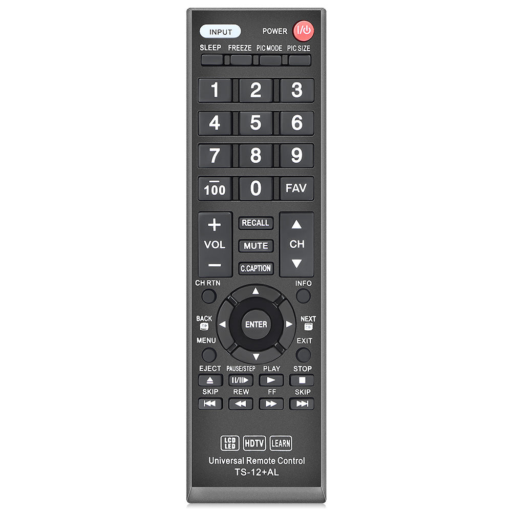 New Replacement Universal Remote CT-90325 for Toshiba BRAND TV, Smart TV - 1 Year Warranty(TS-12+AL)