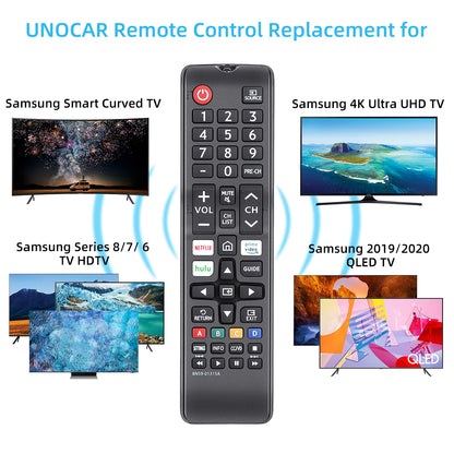 BN59-1315A Replacement Remote Control for Samsung Smart TV Samsung LED QLED LCD 6/7/8/9 Series 4K UHD HDTV HDR Flat Curved Smart TV, with Netflix, Prime Video and Hulu Button