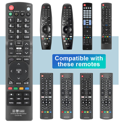 Nettech New AKB72915239 Replacement Universal Remote Control for LG Brand TV, Smart TV - 1 Year Warranty(LG-23+AL)