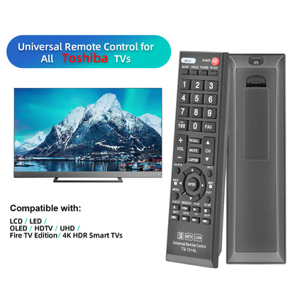 New Replacement Universal Remote CT-90325 for Toshiba BRAND TV, Smart TV - 1 Year Warranty(TS-12+AL)