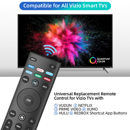 XRT140 Replacement Remote for VIZIO Smart TVs