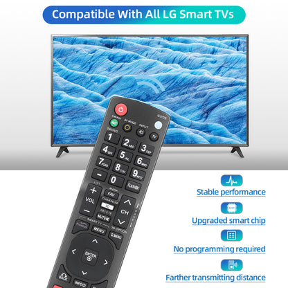 Nettech New AKB72915239 Replacement Universal Remote Control for LG Brand TV, Smart TV - 1 Year Warranty(LG-23+AL)