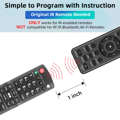 Nettech New AKB72915239 Replacement Universal Remote Control for LG Brand TV, Smart TV - 1 Year Warranty(LG-23+AL)