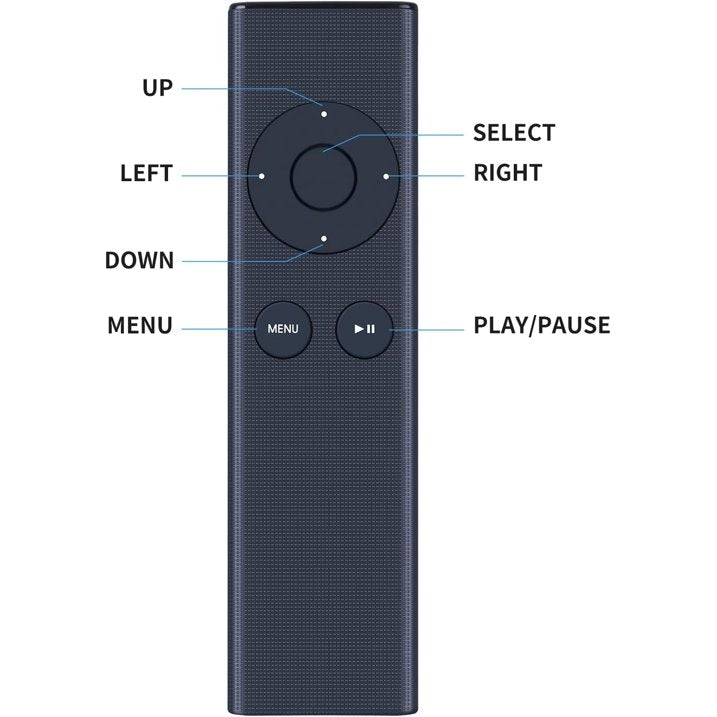 New Replacement Universal Remote Control MC377LL/A fits for Mac Music System iPhone iPad iPod Apple 2/3 TV Box A1156 A1427